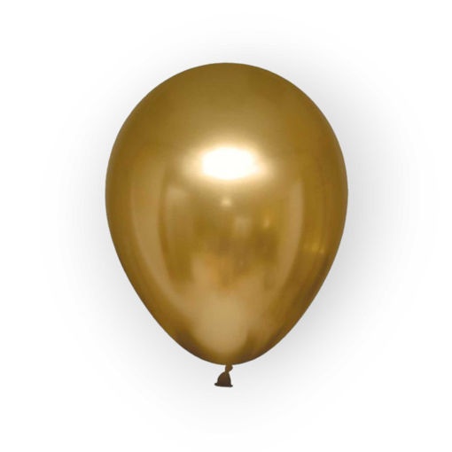 Picture of LATEX BALLOONS CHROME GOLD 12 INCH
